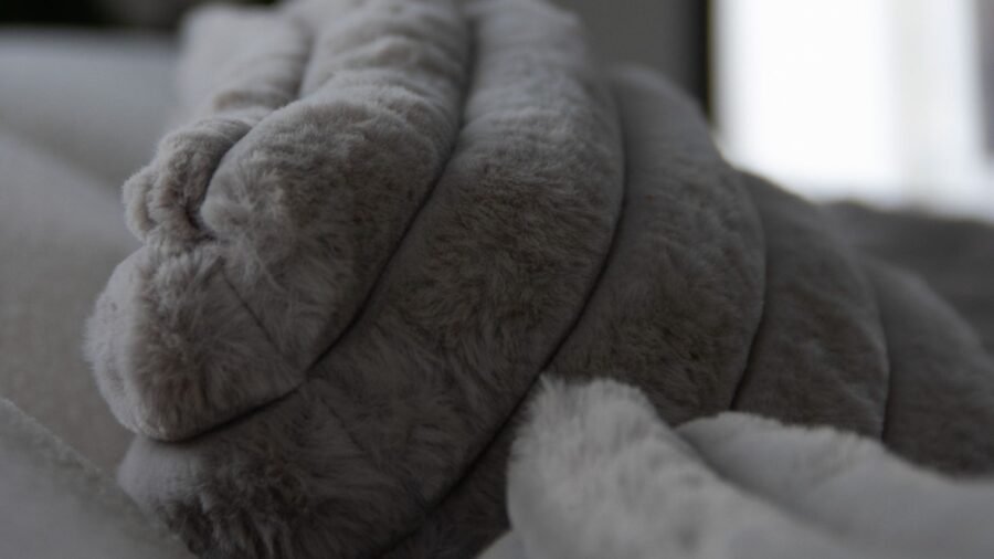 canape 4 places design luxueux tissu beige bouclette