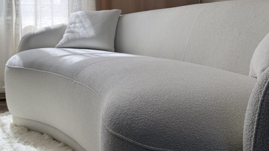 canape design beige clair contemporain premium
