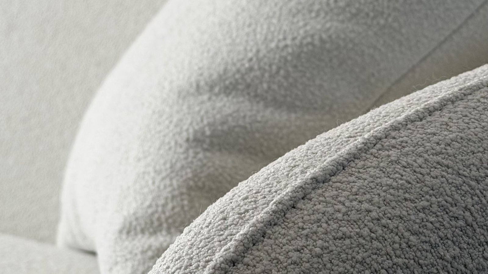 canape et fauteuil de luxe tissue beige bouclette