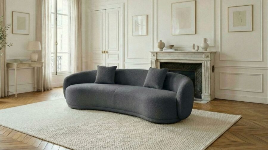 canape gris anthracite 3 places