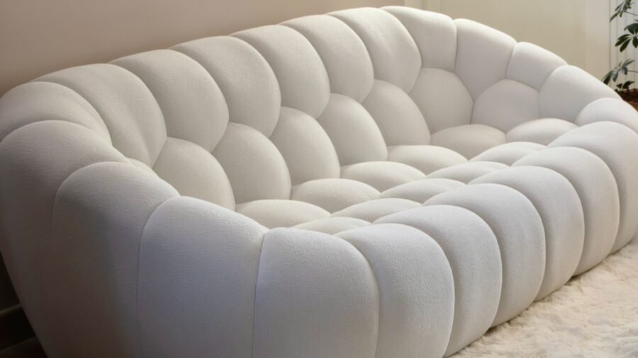 canape haut de luxe tissu beige