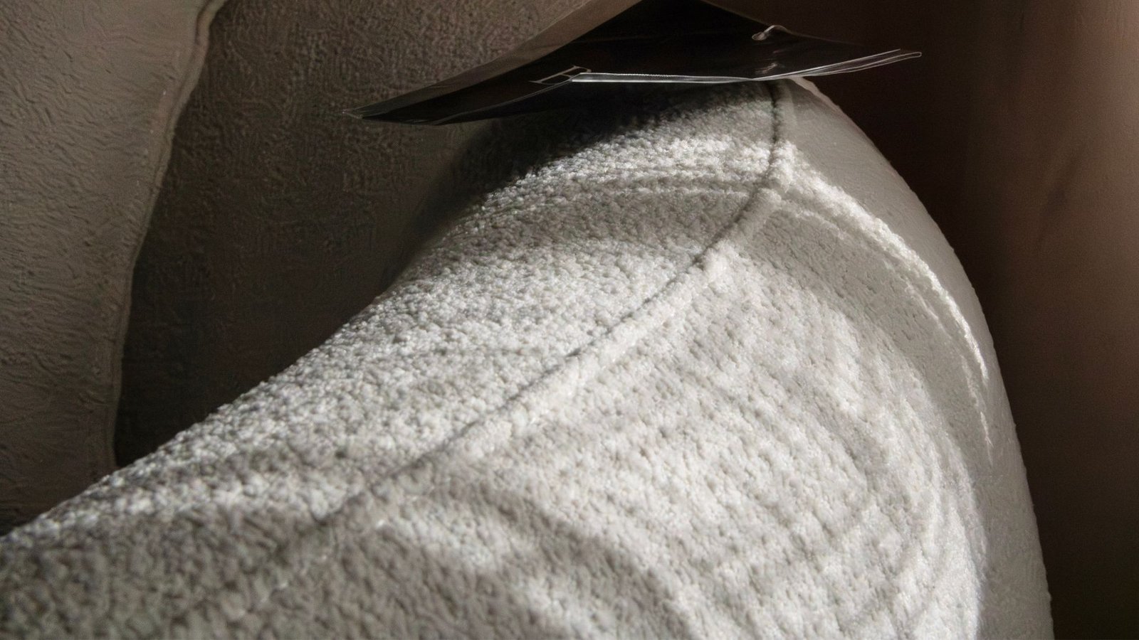 canape tissue beige bouclette