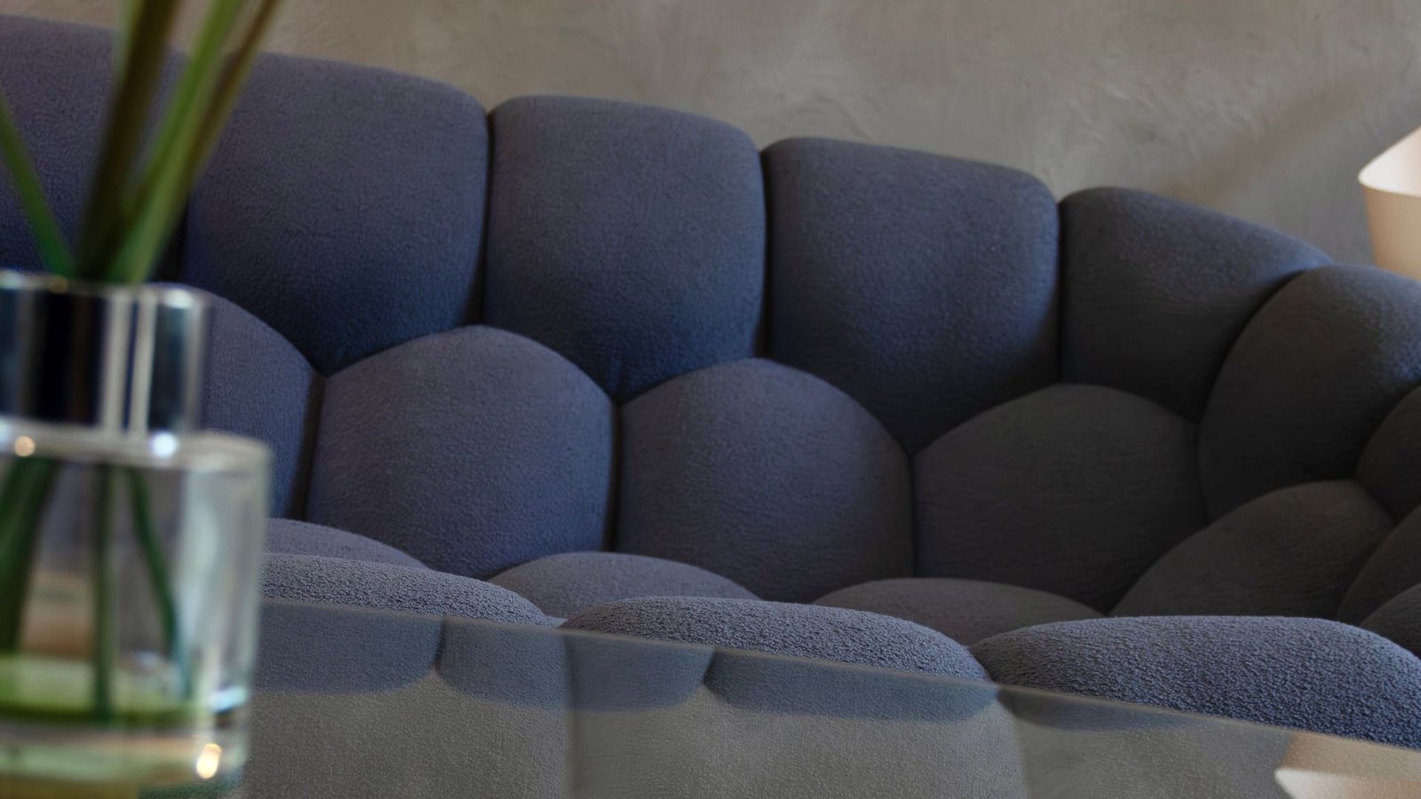 ensemble 3-2-1 canape haut de gamme tissu bouclette