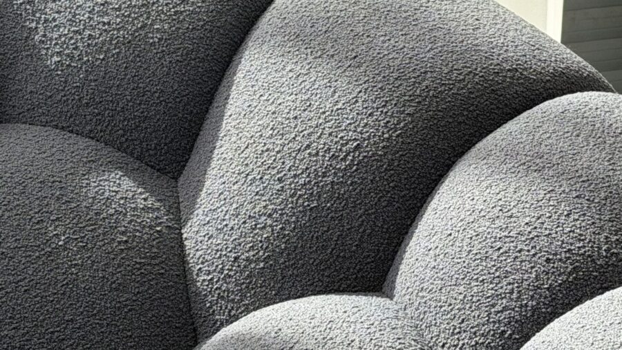 ensemble canapes 3 2 1 gris anthracite tissu bouclette