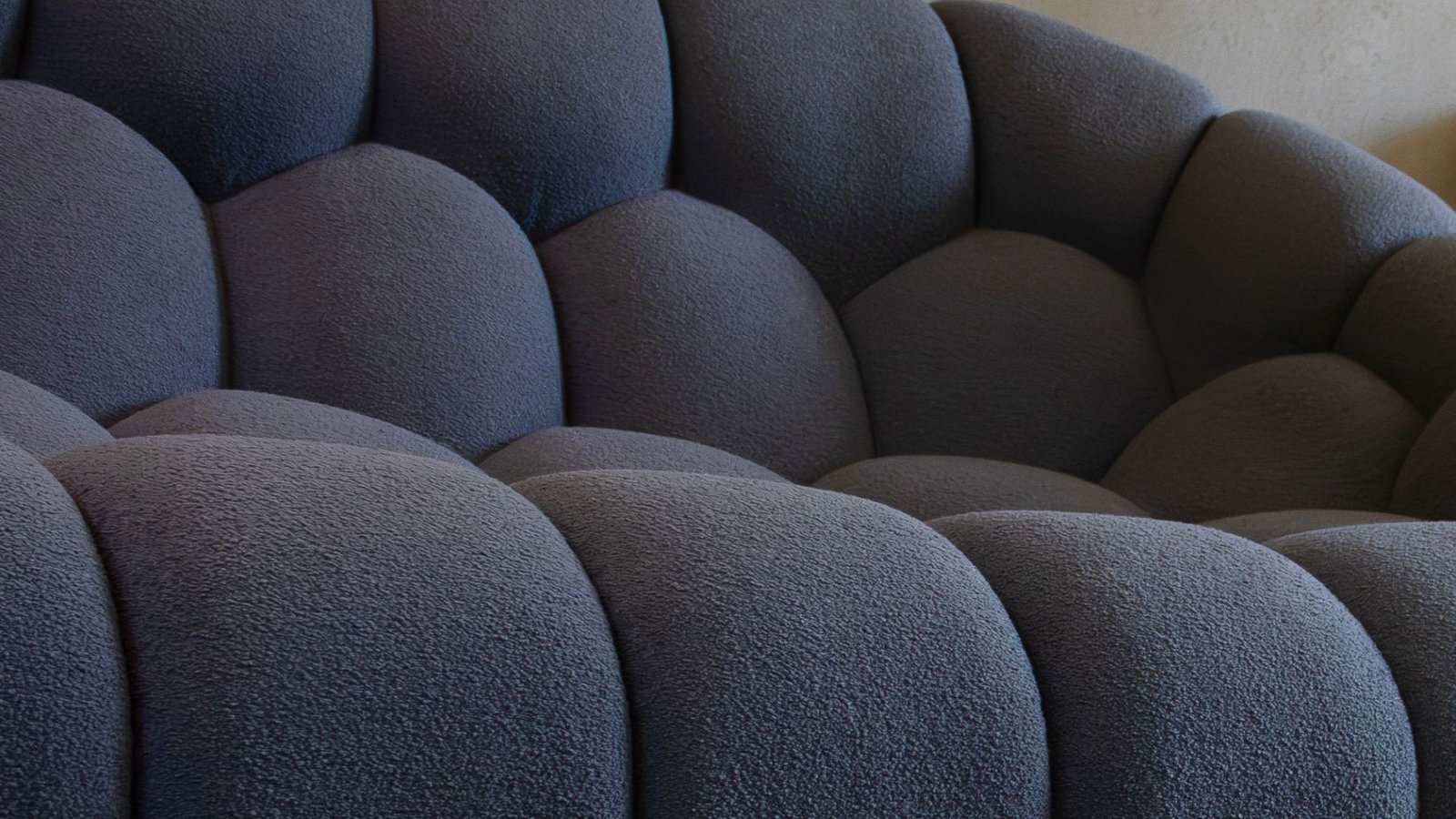 ensemble de canape fauteuil haut de gamme tissu bouclette