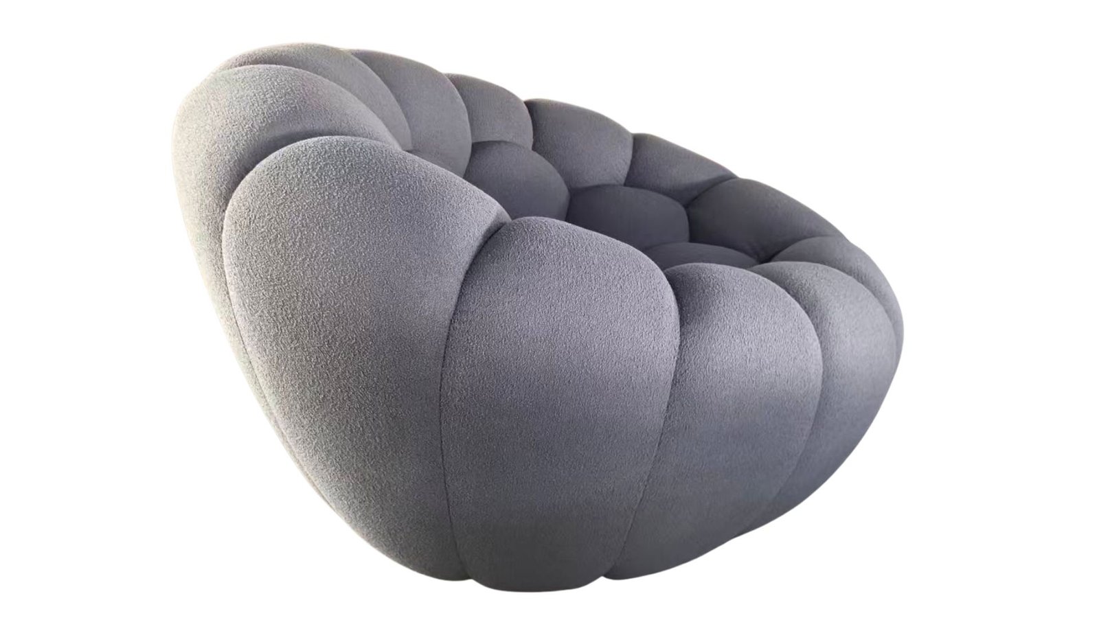 ensemble-de-canape-haut-de-gamme-tissu-gris-bouclette